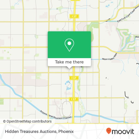 Hidden Treasures Auctions map