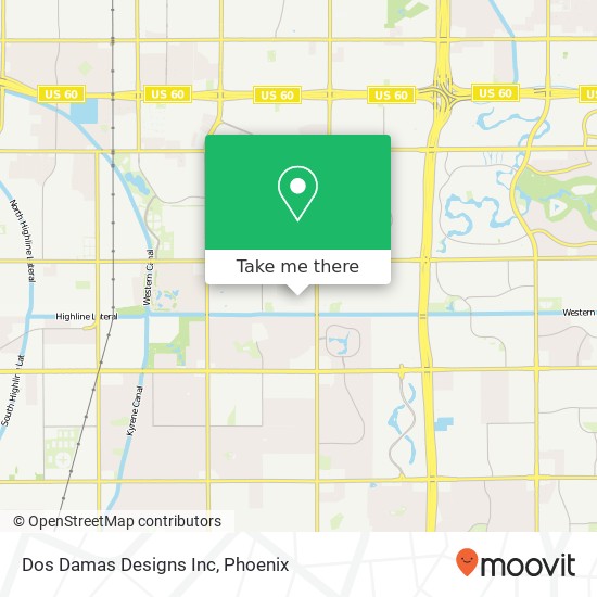 Dos Damas Designs Inc map