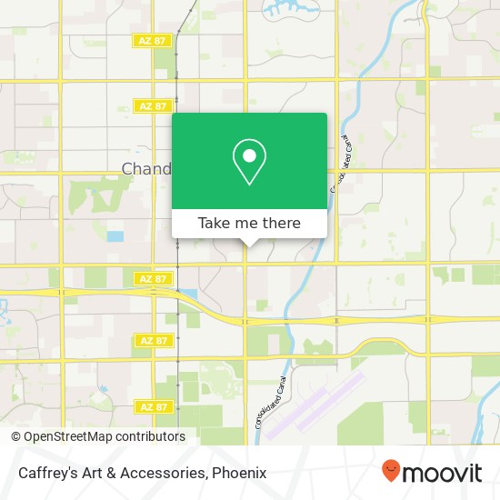 Caffrey's Art & Accessories map