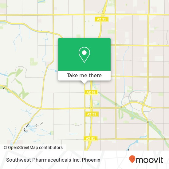 Mapa de Southwest Pharmaceuticals Inc