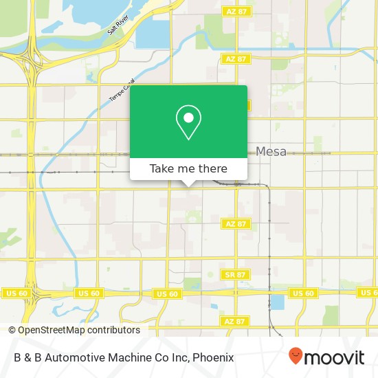 B & B Automotive Machine Co Inc map