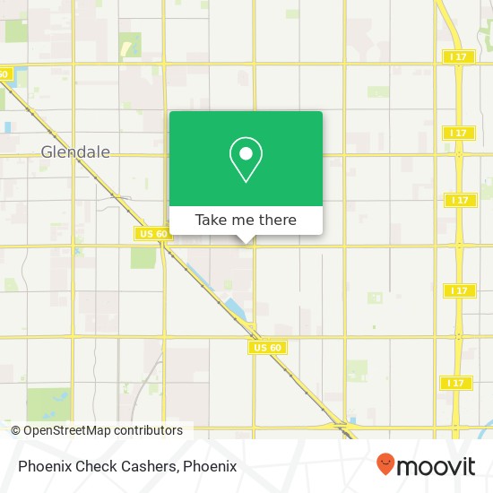 Mapa de Phoenix Check Cashers