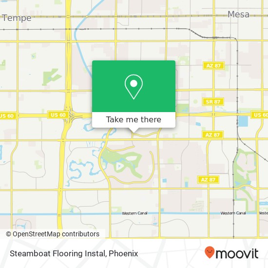 Steamboat Flooring Instal map