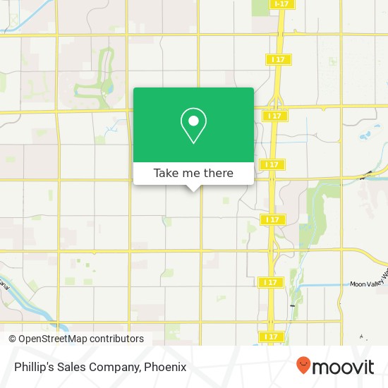 Mapa de Phillip's Sales Company