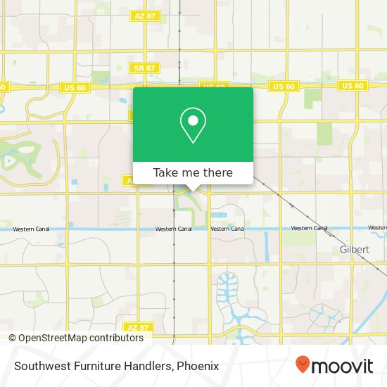 Southwest Furniture Handlers map