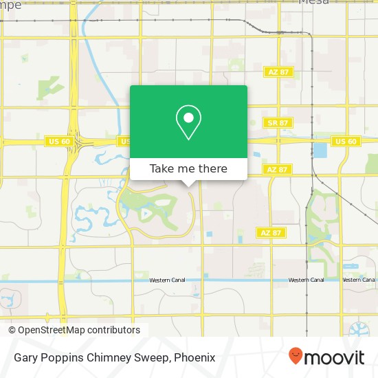 Gary Poppins Chimney Sweep map