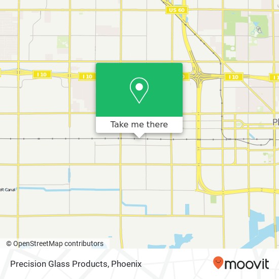 Mapa de Precision Glass Products