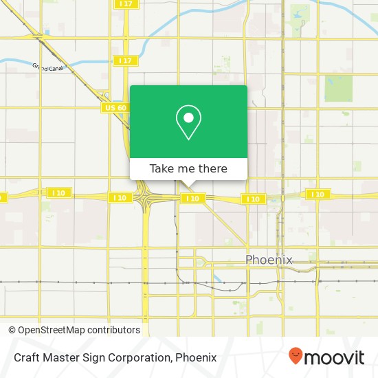 Mapa de Craft Master Sign Corporation