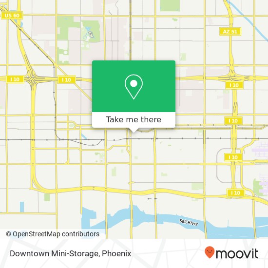 Downtown Mini-Storage map