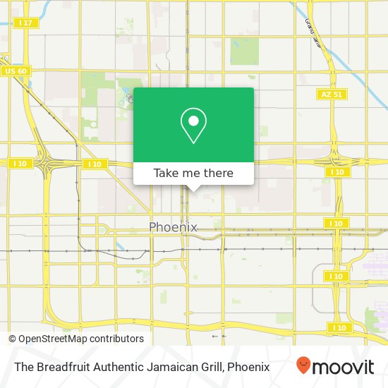 The Breadfruit Authentic Jamaican Grill map