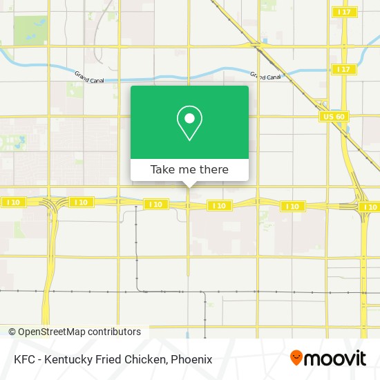 KFC - Kentucky Fried Chicken map