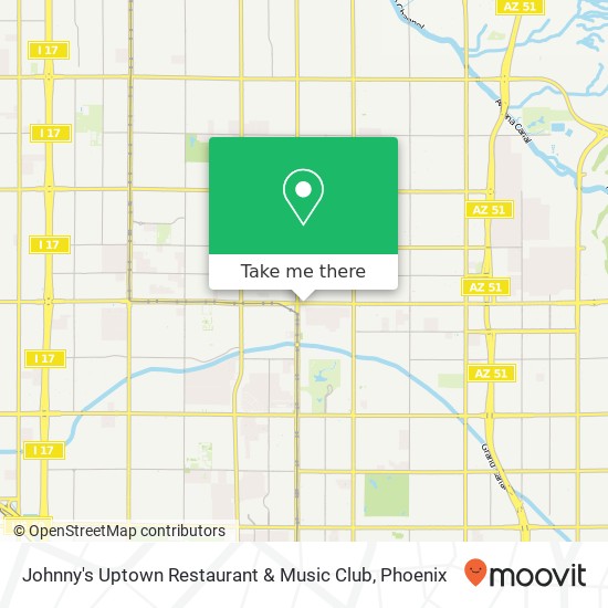 Johnny's Uptown Restaurant & Music Club map