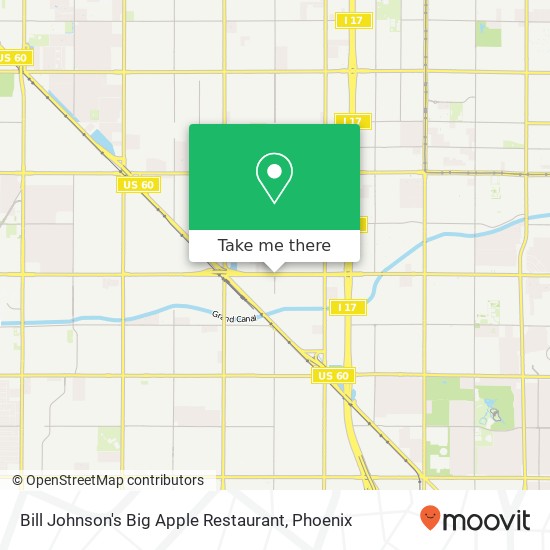 Bill Johnson's Big Apple Restaurant map