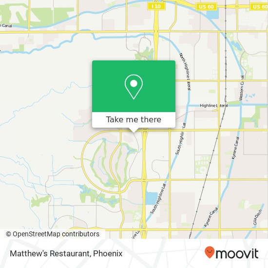 Mapa de Matthew's Restaurant