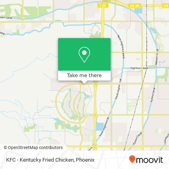 Mapa de KFC - Kentucky Fried Chicken