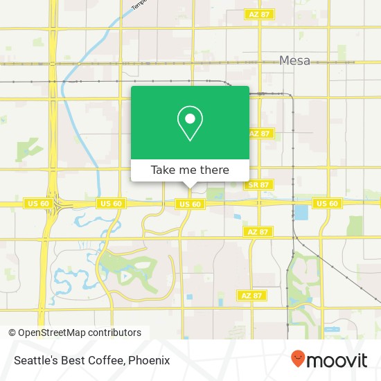 Seattle's Best Coffee map