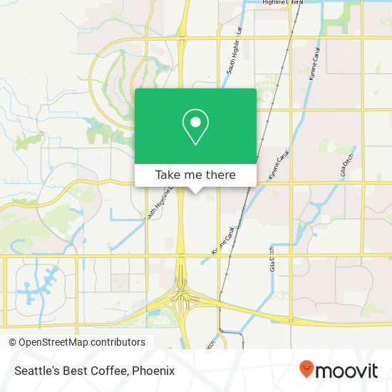 Seattle's Best Coffee map