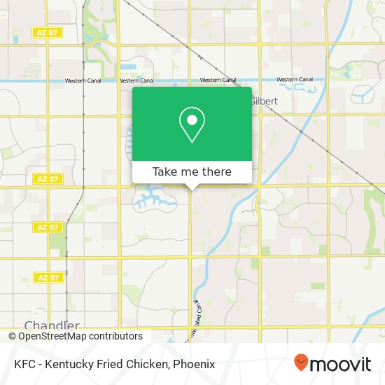 KFC - Kentucky Fried Chicken map