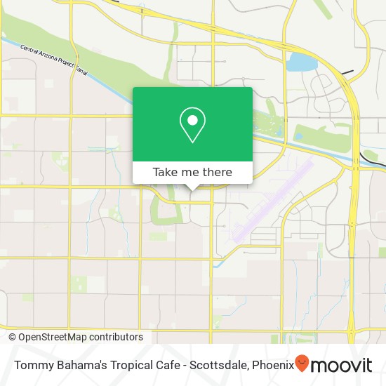 Mapa de Tommy Bahama's Tropical Cafe - Scottsdale