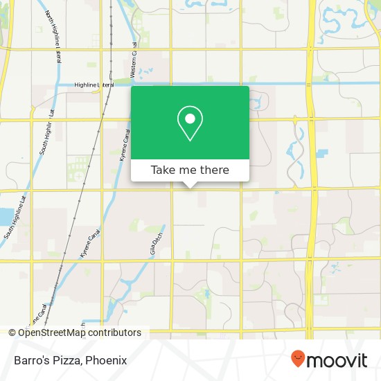 Barro's Pizza map