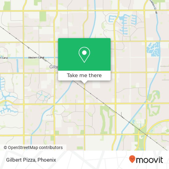 Gilbert Pizza map