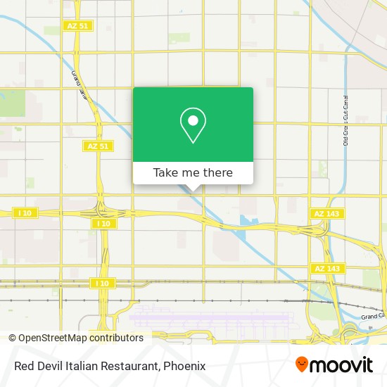 Mapa de Red Devil Italian Restaurant