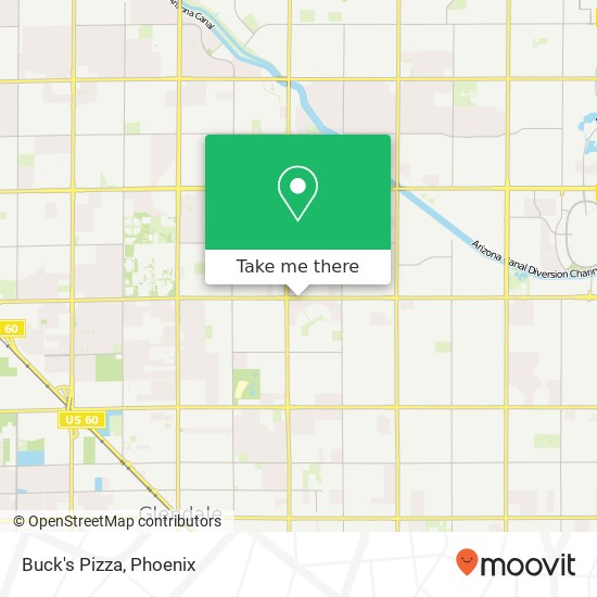 Buck's Pizza map