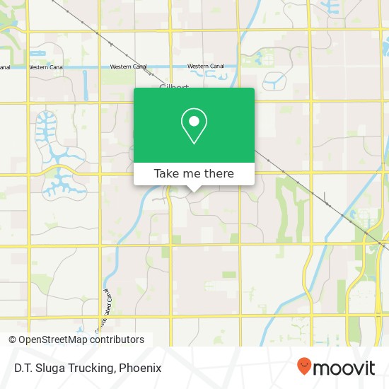 D.T. Sluga Trucking map