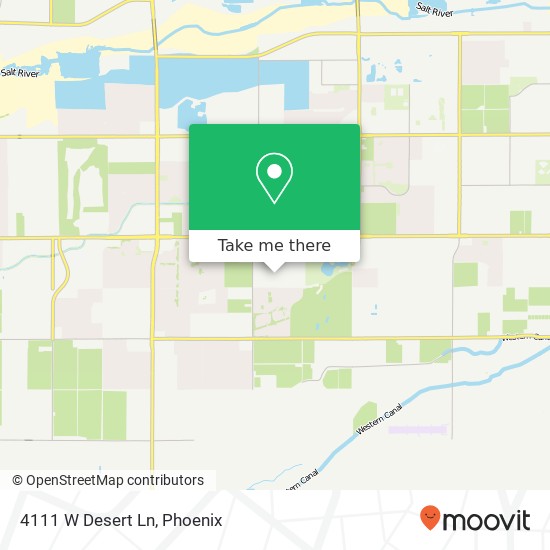 4111 W Desert Ln map