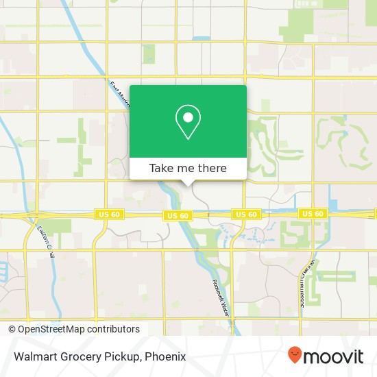 Mapa de Walmart Grocery Pickup