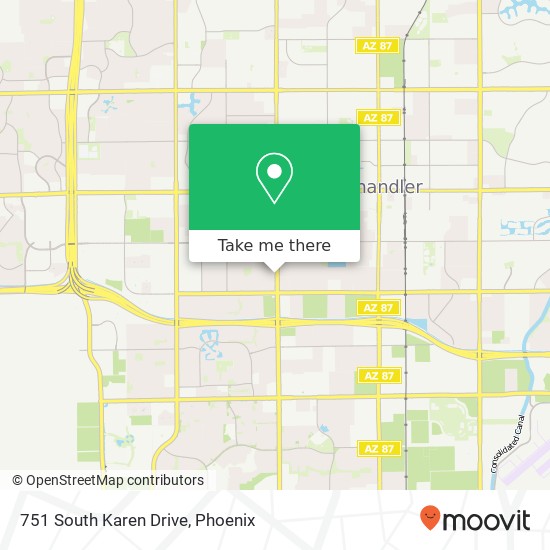 751 South Karen Drive map