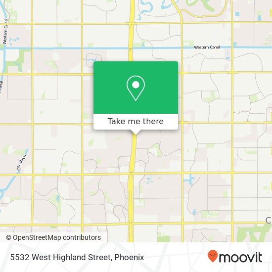 5532 West Highland Street map