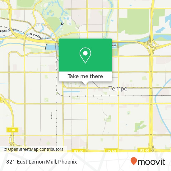 Mapa de 821 East Lemon Mall