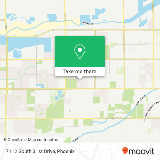 7112 South 31st Drive map