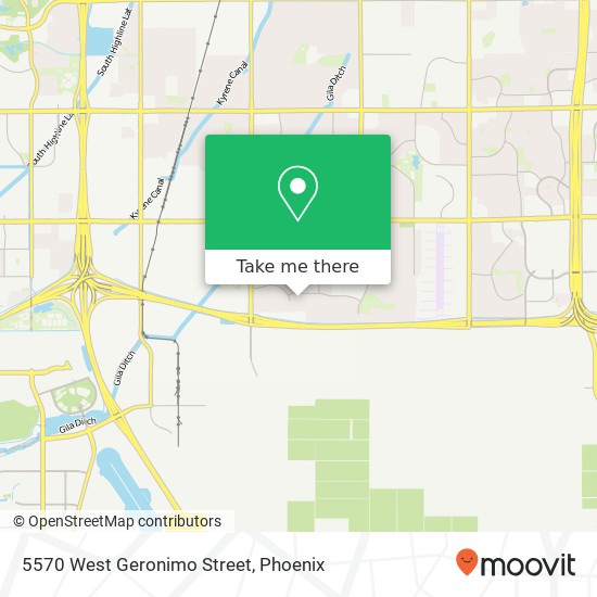 5570 West Geronimo Street map