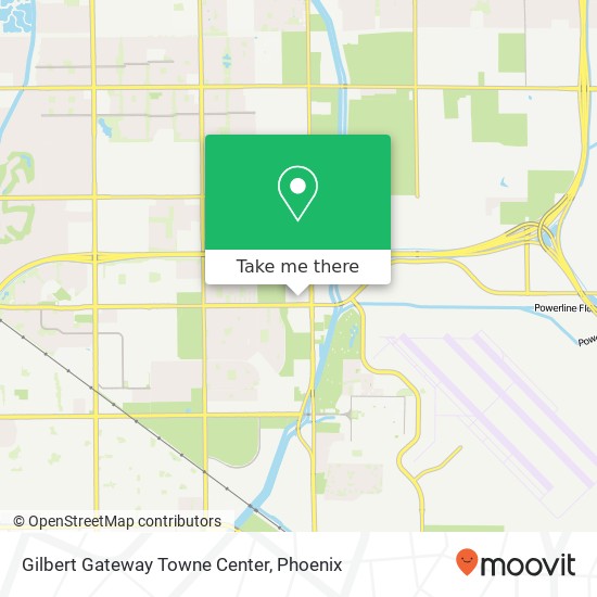 Mapa de Gilbert Gateway Towne Center