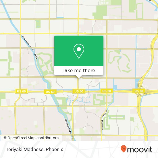 Mapa de Teriyaki Madness, 1229 S Power Rd Mesa, AZ 85206