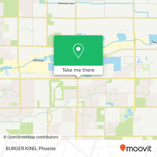 Mapa de BURGER KING, 5055 W Southern Ave Laveen, AZ 85339