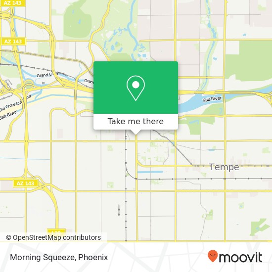 Mapa de Morning Squeeze, 690 S Mill Ave Tempe, AZ 85281
