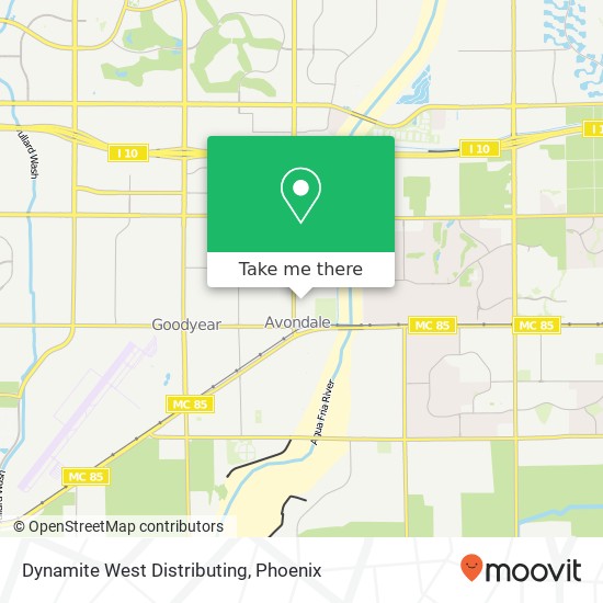 Mapa de Dynamite West Distributing, 811 E Riley Dr Avondale, AZ 85323