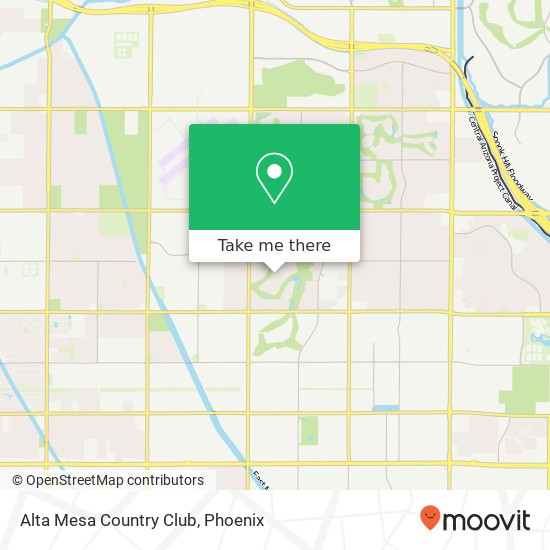Mapa de Alta Mesa Country Club