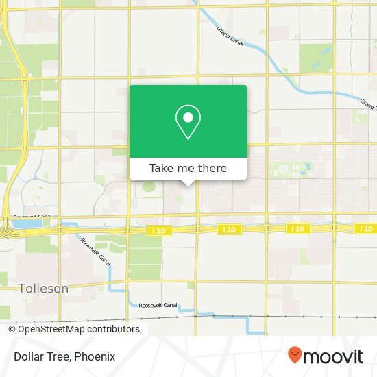 Mapa de Dollar Tree, 2020 N 75th Ave Phoenix, AZ 85035