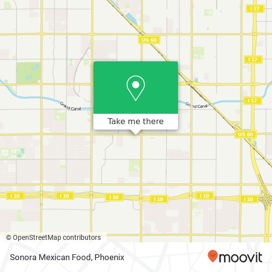 Mapa de Sonora Mexican Food, 4333 W Thomas Rd Phoenix, AZ 85031