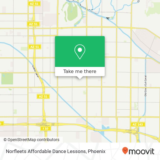 Mapa de Norfleets Affordable Dance Lessons