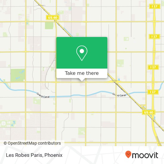 Mapa de Les Robes Paris, 4344 W Indian School Rd Phoenix, AZ 85031