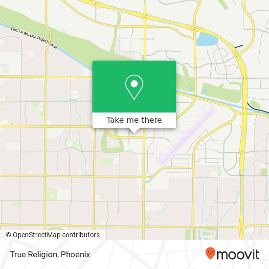Mapa de True Religion, Scottsdale, AZ 85254