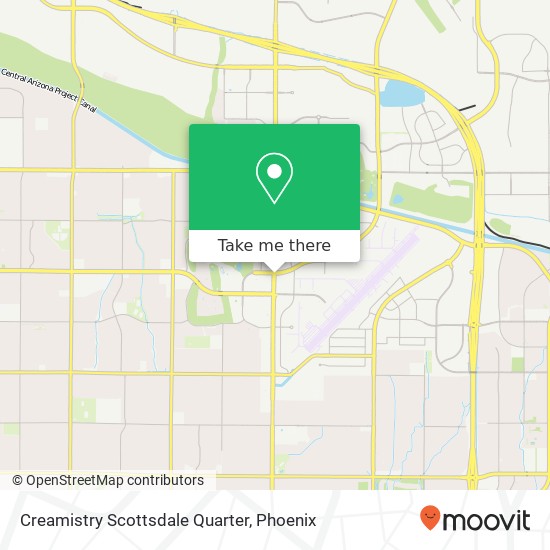 Mapa de Creamistry Scottsdale Quarter, 15345 N Scottsdale Rd Scottsdale, AZ 85254