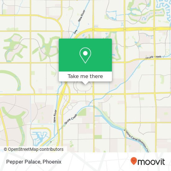 Mapa de Pepper Palace, Glendale, AZ 85308