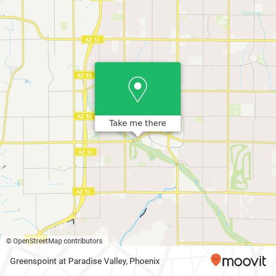 Greenspoint at Paradise Valley map