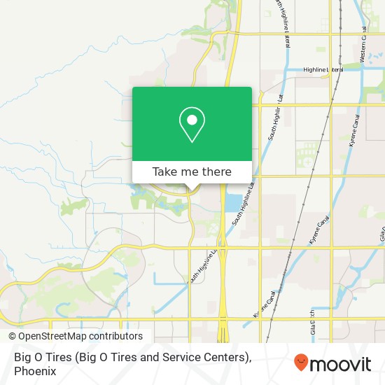 Big O Tires (Big O Tires and Service Centers) map